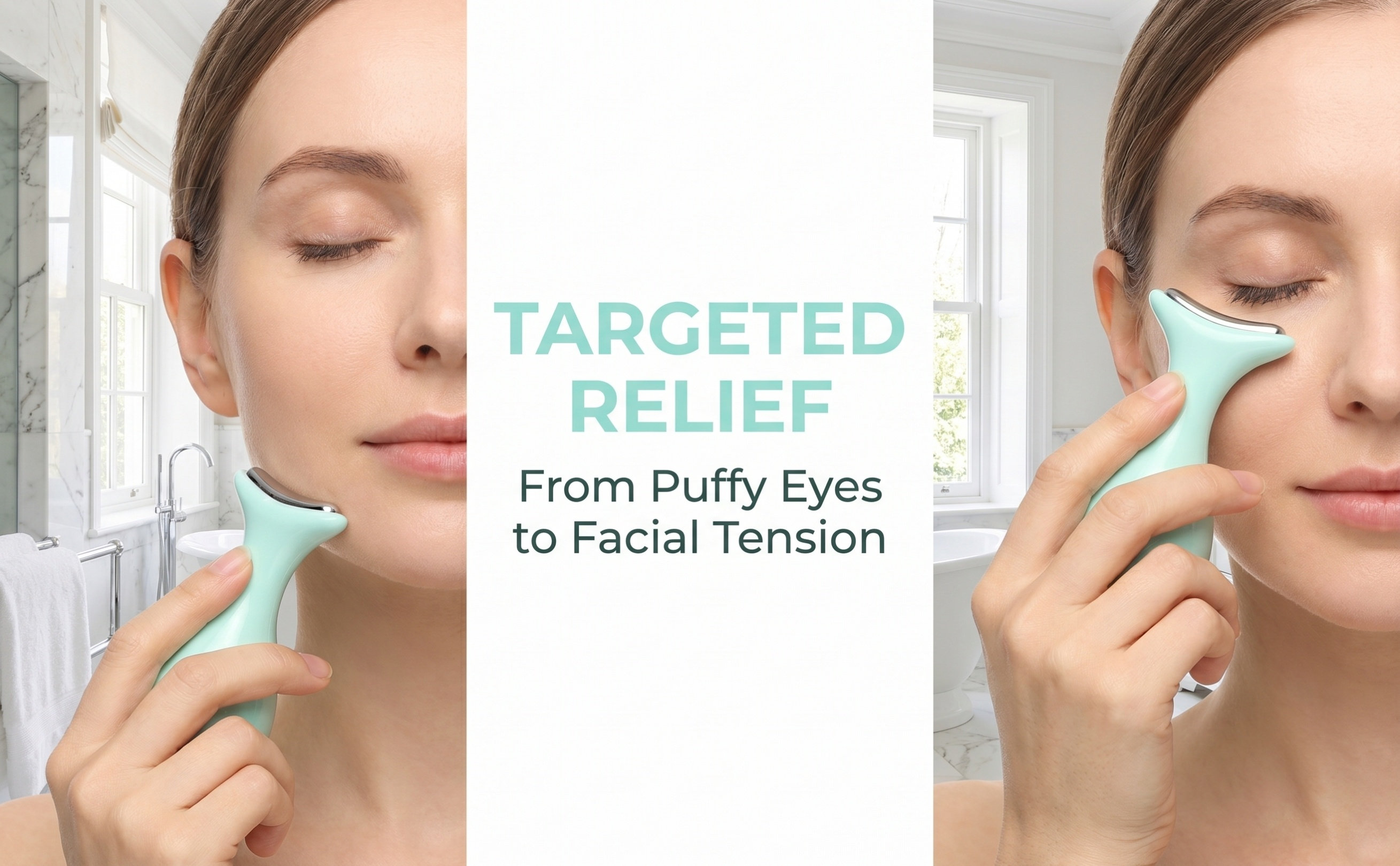 Face Ice Roller Puffiness - Wałek do masażu twarzy z lodowym