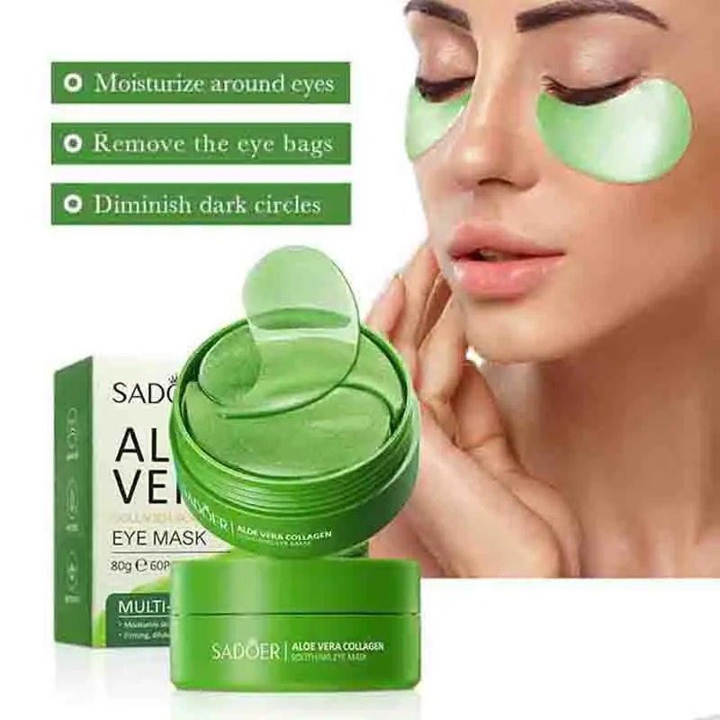 Collagen Under Eye Patches - 60 sztuk Aloe Vera kolagenowa maska