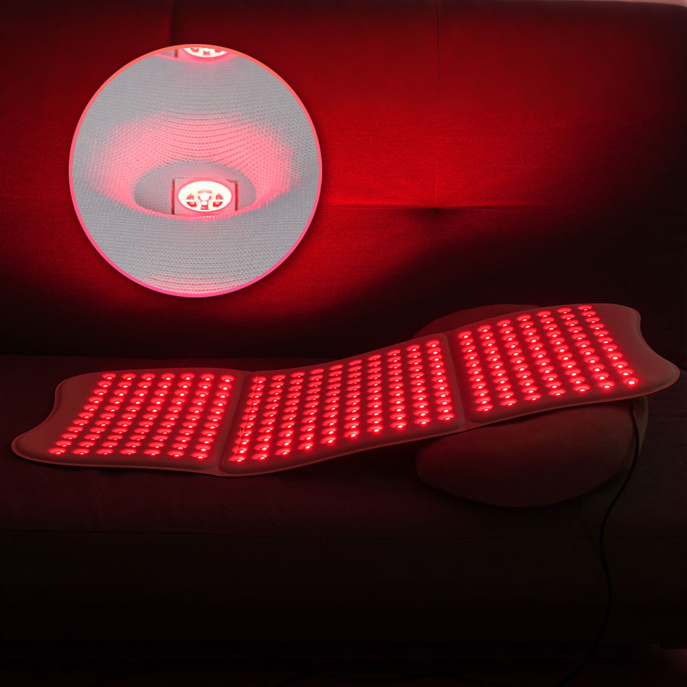 Led Light Therapy Face Mask - Duża Czerwona Mata Świetlna Przenośna z