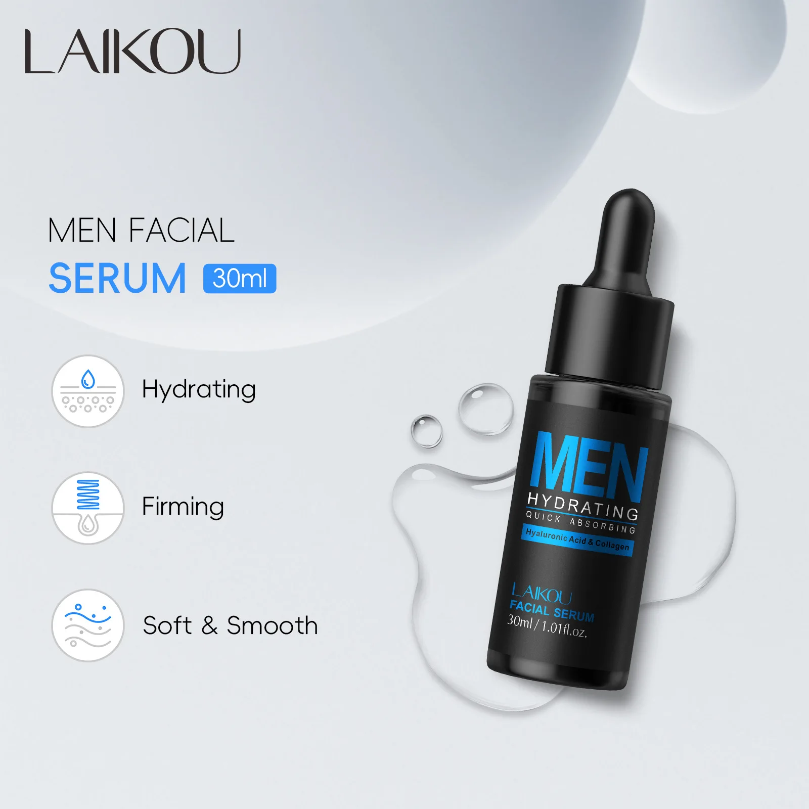 Męskie serum do twarzy 30 ml,  – Hyaluronic Acid Facial Serum recenzja i cena