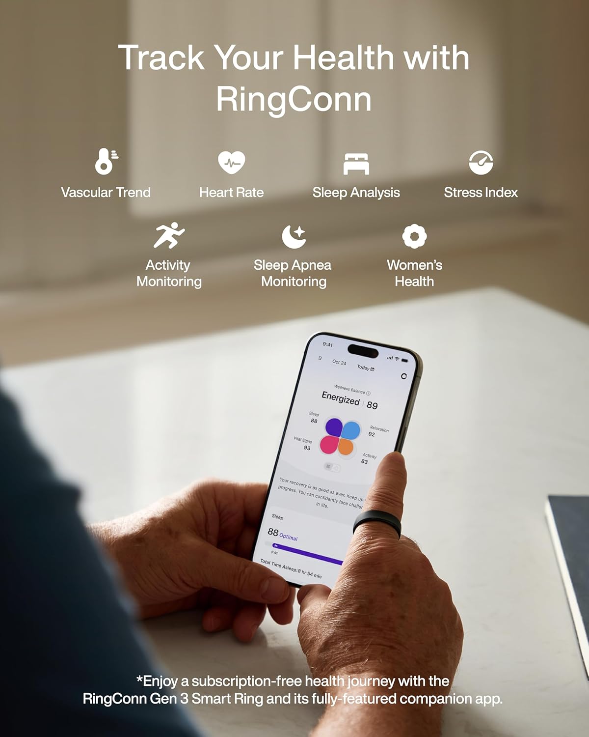 Inteligentny pierścień RingCon – Health Monitors recenzja i cena