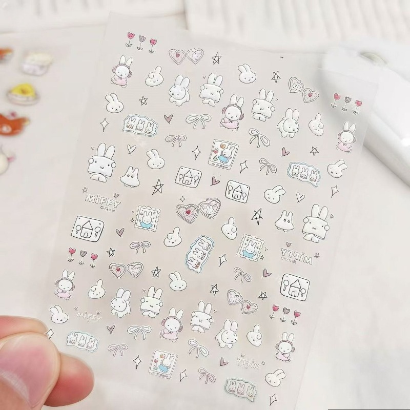Naklejki na paznokcie z Miffy, – Nail Art recenzja i cena