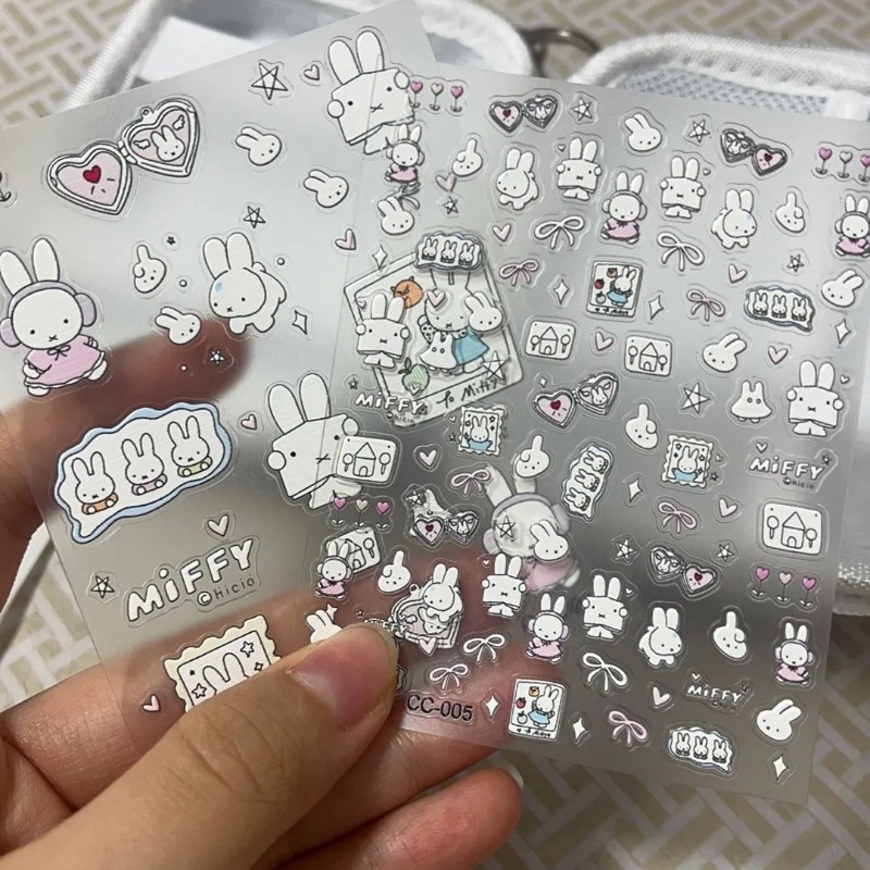 Naklejki na paznokcie z Miffy, – Nail Art recenzja i cena