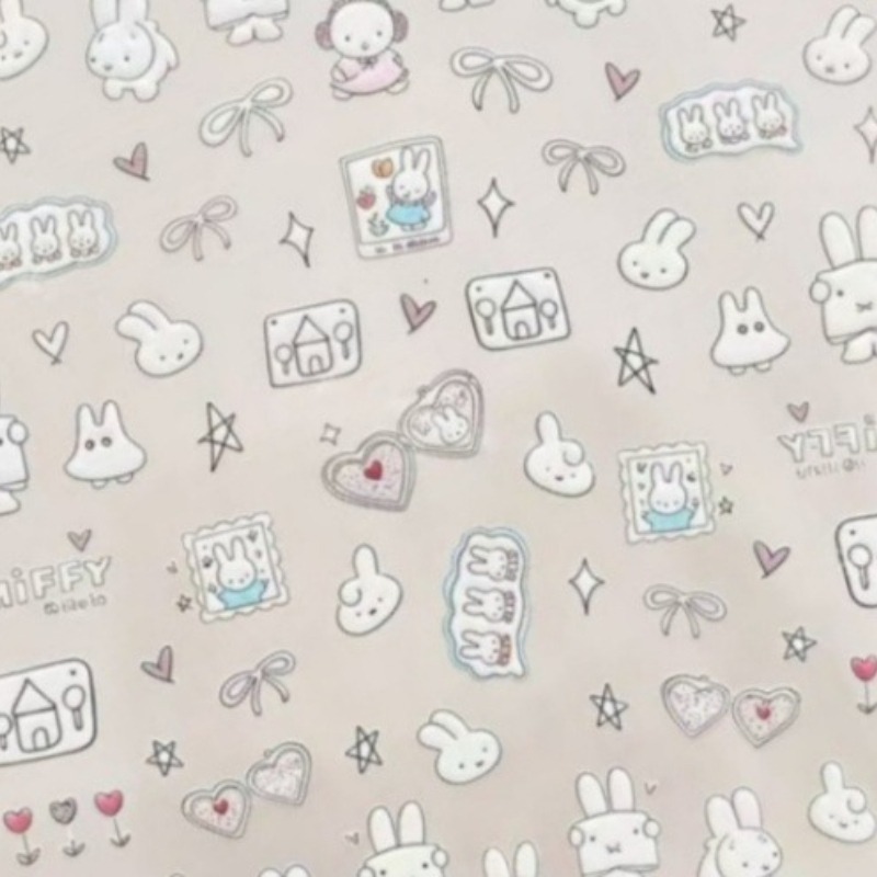 Naklejki na paznokcie z Miffy, – Nail Art recenzja i cena