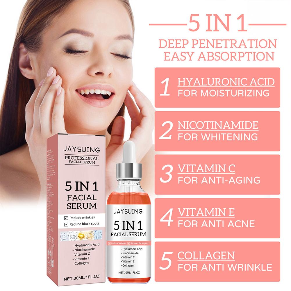 Serum do twarzy 5w1 z witaminą – Hyaluronic Acid Facial Serum recenzja i cena