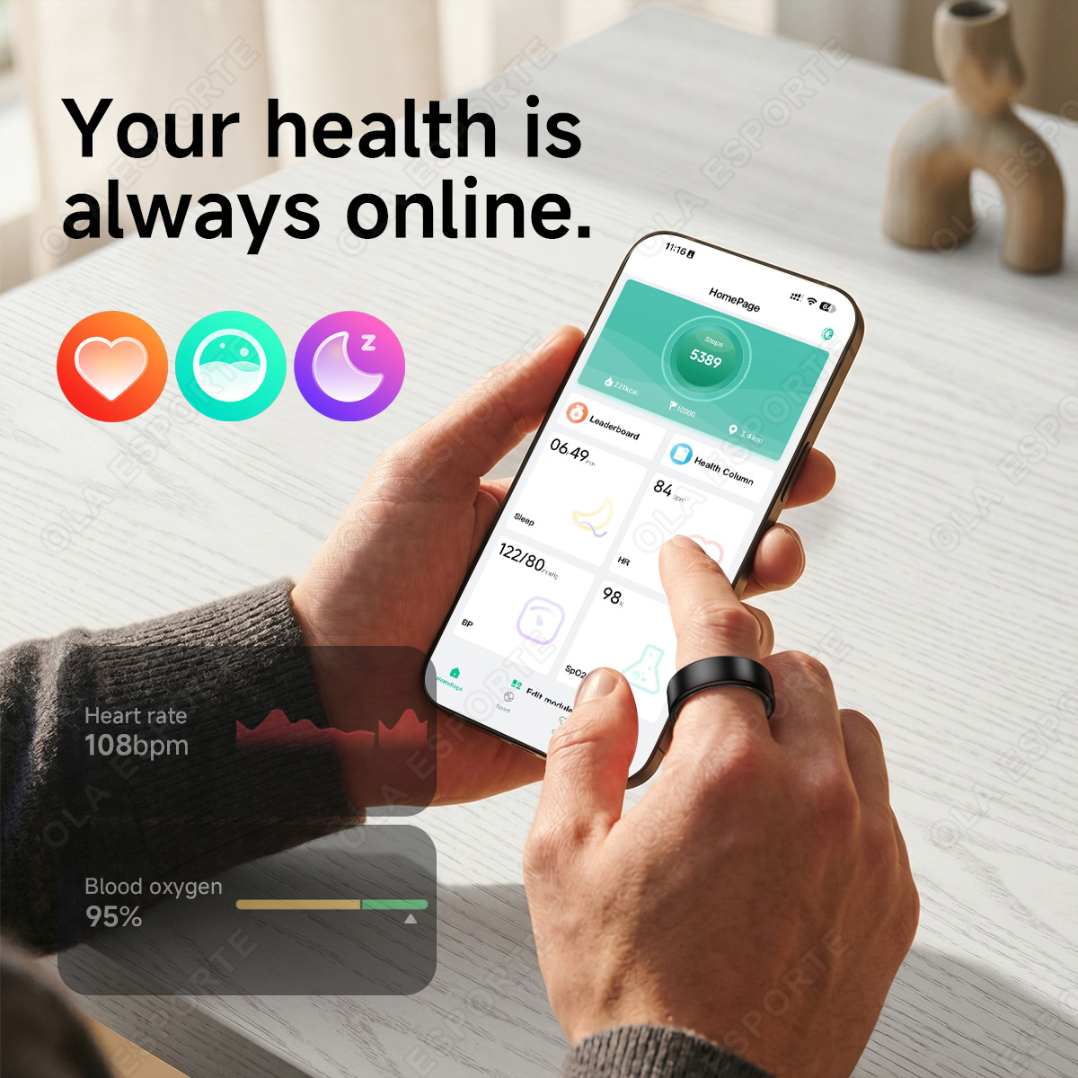 Inteligentny pierścień R10 z e – Health Monitors recenzja i cena