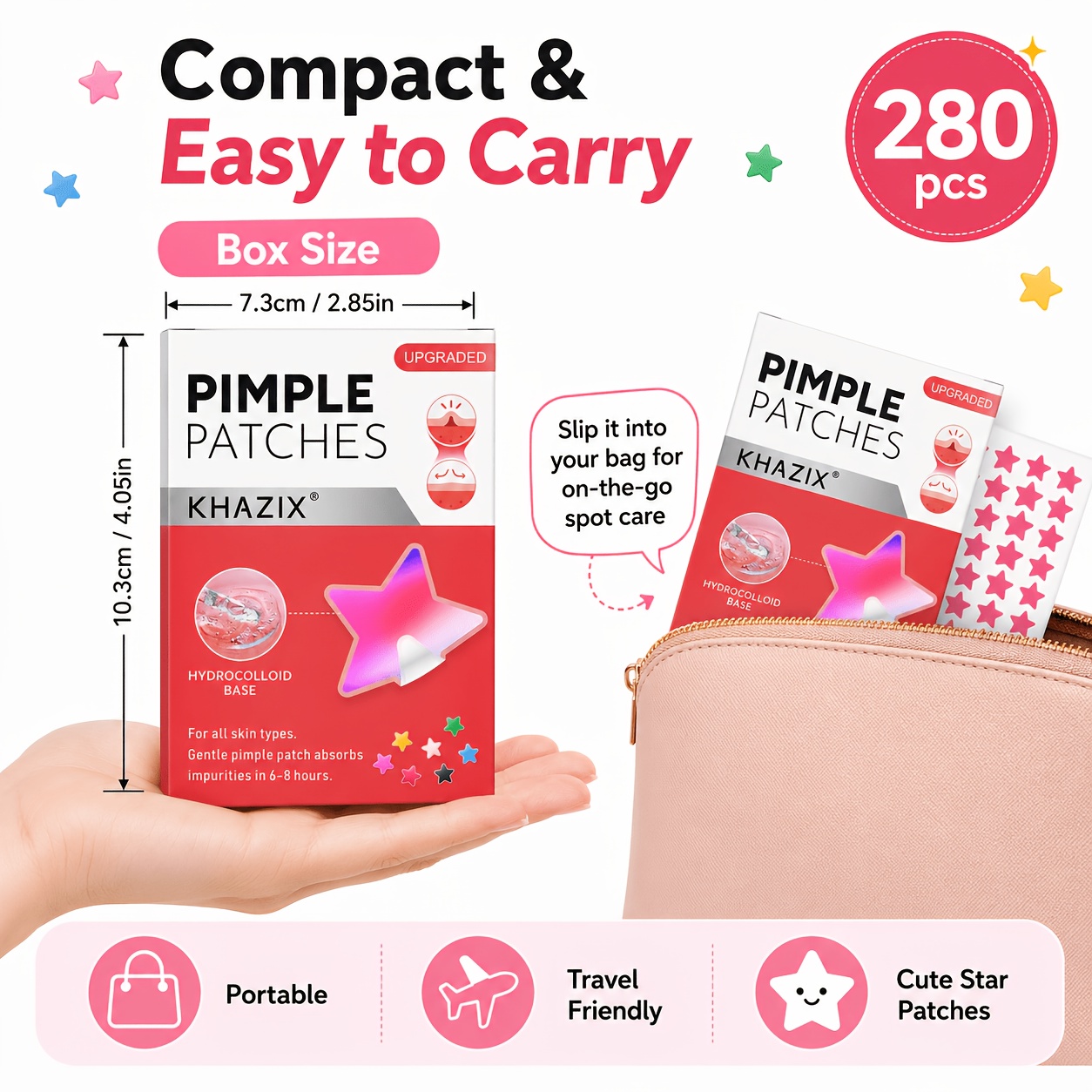 280 szt. Gwiezdnych Plastrów n – Hydrocolloid Pimple Patch recenzja i cena